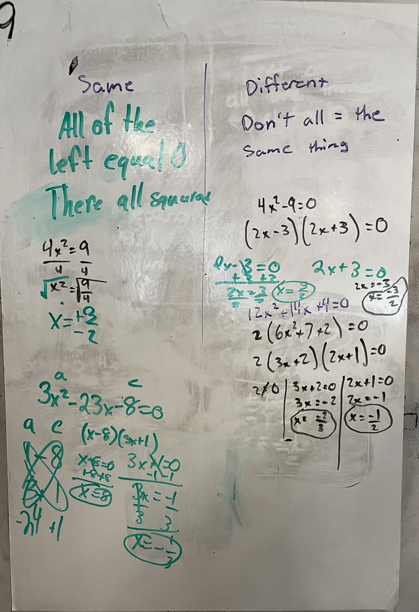 CheriNeuman's tweet photo. Day two of Quadratics and SO impressed! https://t.co/wEuU8wGu0s