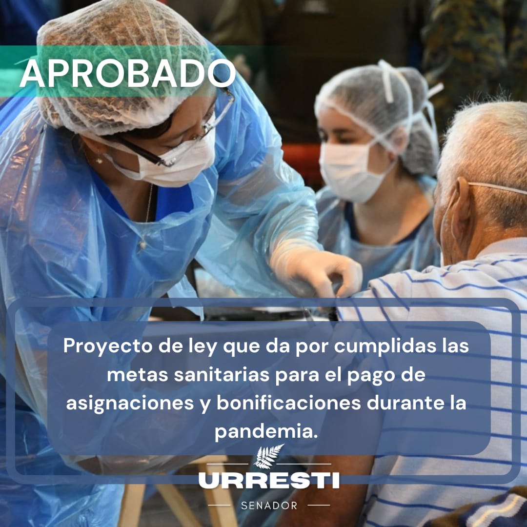 adeurresti's tweet photo. Senado aprueba informe de la Comisión Mixta que da por cumplidas las metas sanitarias de trabajadoras y trabajadores de la salud en el contexto de la pandemia. Merecido reconocimiento a quienes, desde la primera línea, han dado (y siguen dando) lo mejor de sí para salvar vidas. https://t.co/DsH8HgGhEr