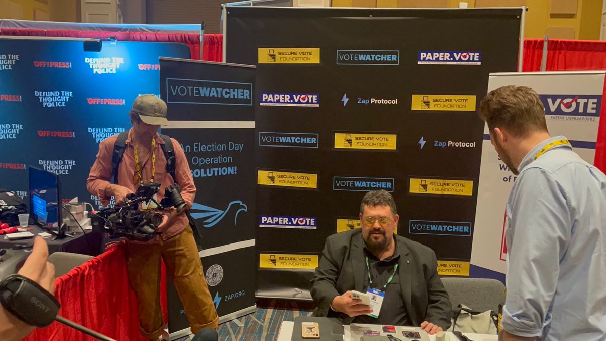 ZapProtocol's tweet photo. A stronger voting system and it is powered by Zap Protocol. The future is looking bright with https://t.co/7diWVdJ1vb, US PATENT #9836908. @CPAC was a successful launch ⚡ ⚡ ⚡ 

$ZAP #Zapprotocol #blockchain #voting https://t.co/BvmNXvMZjD
