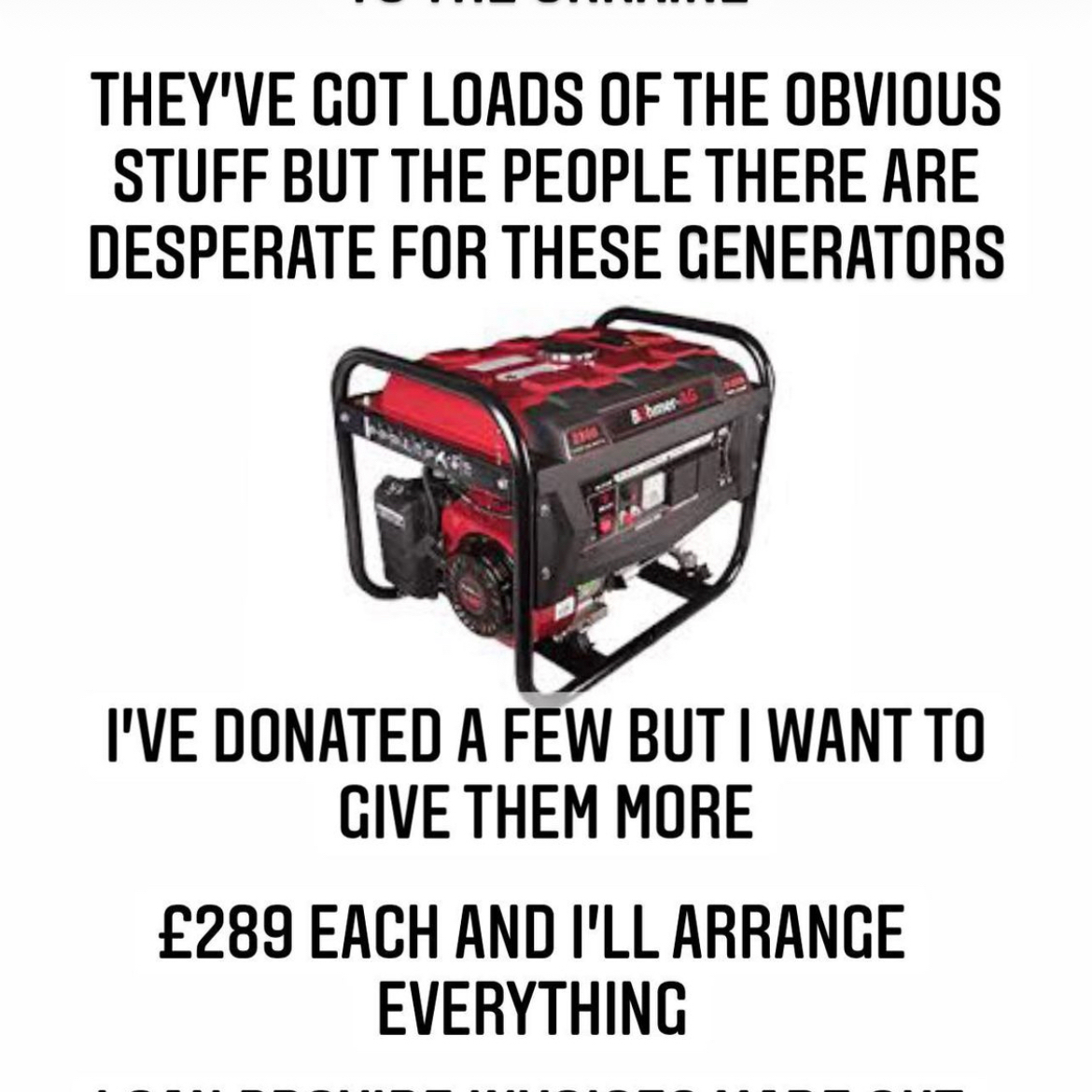 Everett Mead Ins. (@everettmead) on Twitter photo EML are donating a few generators to assist the people of Ukraine. If you want to join us in helping to fill a container contact dan@everett-mead.co.uk EML are donating a few generators to assist the people of Ukraine. If you want to join us in helping to fill a container contact dan@everett-mead.co.uk