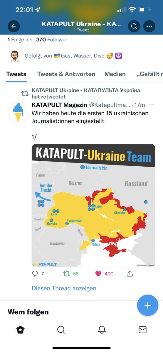kaschenke's tweet photo. Unter @KatapultUkraine // https://t.co/1mLypmQ0pk kann man dem ukrainischen spin-off des @Katapultmagazin folgen. Dafür wurden 15 ukrainische JournalistInnen eingestellt. Wichtige Arbeit! Danke! #IStandWithUkriane https://t.co/E0nwBrgbmt