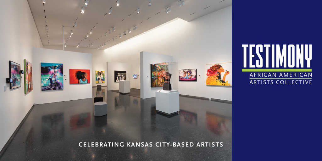 nelson_atkins's tweet photo. It's the final four days to see “Testimony: African American Artists Collective.” We're open Thurs, 10 a.m.-5 p.m.; Fridays 10 a.m.-9 p.m.; and Sat. &amp; Sun. 10 a.m.-5 p.m. Plan your visit: https://t.co/Cz62gcscE0. #TestimonyAAAC https://t.co/HwupdBnKcn
