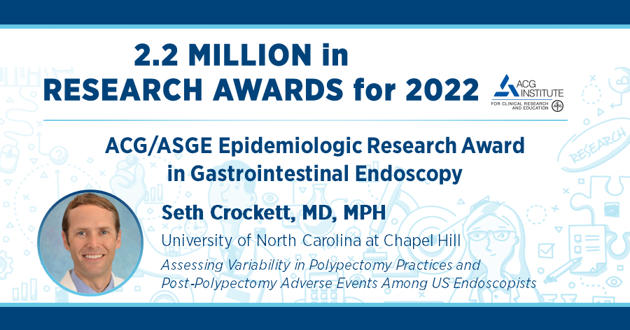 ACG (@amcollegegastro) on Twitter photo Congratulations Dr. Seth Crockett on your ACG/ASGE Epidemiologic Research Award in Gastrointestinal Endoscopy!
#ACGInstitute #FutureofGI #GITwitter 
➡️ gi.org/research-grant… Congratulations Dr. Seth Crockett on your ACG/ASGE Epidemiologic Research Award in Gastrointestinal Endoscopy!
#ACGInstitute #FutureofGI #GITwitter 
➡️ gi.org/research-grant…