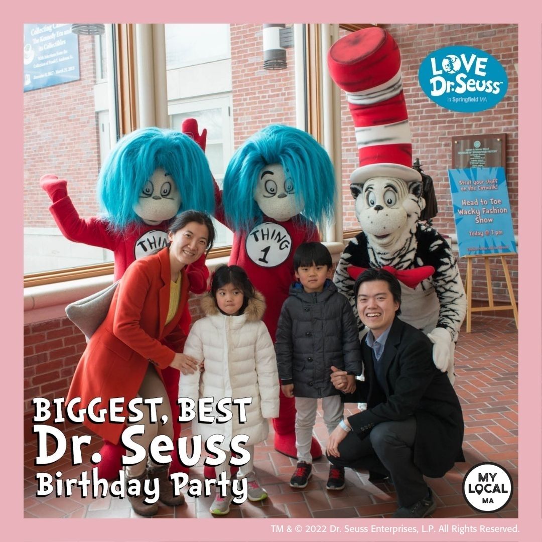 SpfldMuseums's tweet photo. Happy Birthday to Dr. Seuss, aka Springfield’s own Theodor Seuss Geisel!

3 DAYS until the Biggest, Best Dr. Seuss Birthday Party #AtTheMuseums
 
Celebrate with us by engaging in endless, fun activities! #MyLocalMA #VisitMA #SeussInSpringfield
https://t.co/ByhZQYzPNE https://t.co/bahi1TlwWV