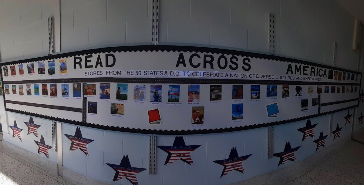 S's <a href="/HowellTwpRamtwn/">Ramtown</a> Media Center are enjoying the selection of literature set in all 50 of our diverse states &amp; DC during this #RAAWeek! #HTPSLearnerSuccess #HowellLeads