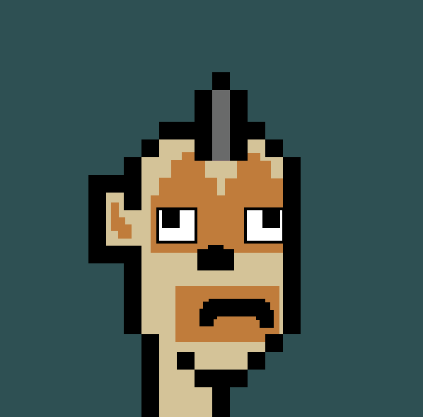 Boremon Punk #95 is sad alone and therefore up for adoption! Like &amp; RT, Winner chosen in 24h #boremon #borepunkz