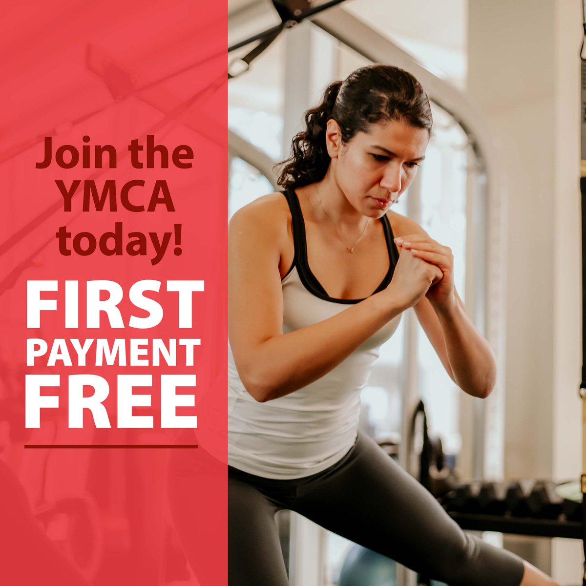 YMCA_Brandon's tweet photo. Have you signed up yet? Join before March 16th and your first payment is on us! https://t.co/sFaULmODxP #firstpayfree #jointheY https://t.co/JG8hFjKaz8