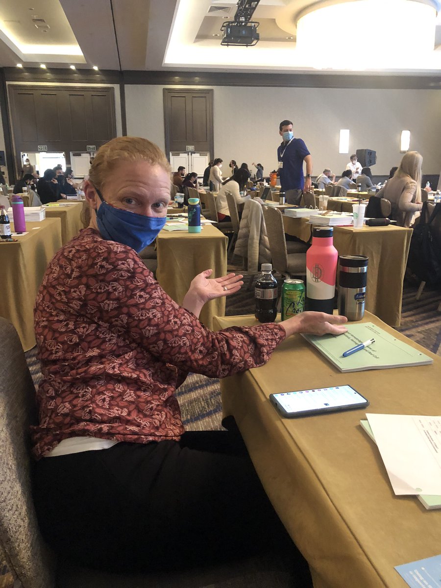 Survival tactics at board review conference include cold caffeine, hot caffeine, water, and fancy water. ✅