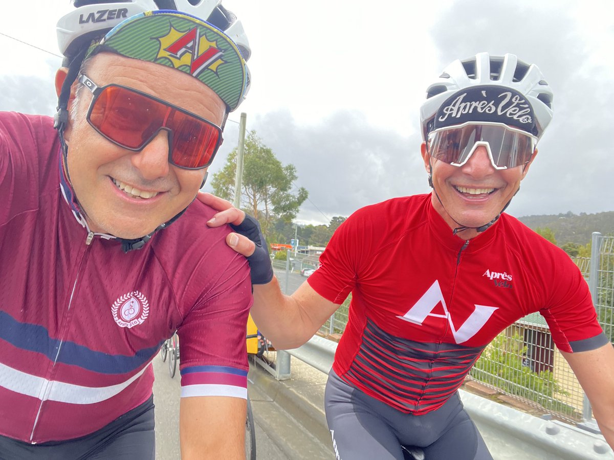 Three days down at <a href="/apresvelo/">Après Vélo</a> Tour de Tasmania.
Road, gravel, cyclocross, coffee, wine, cuisine, fun.
My first attempt as a professional cycling tour host going well.