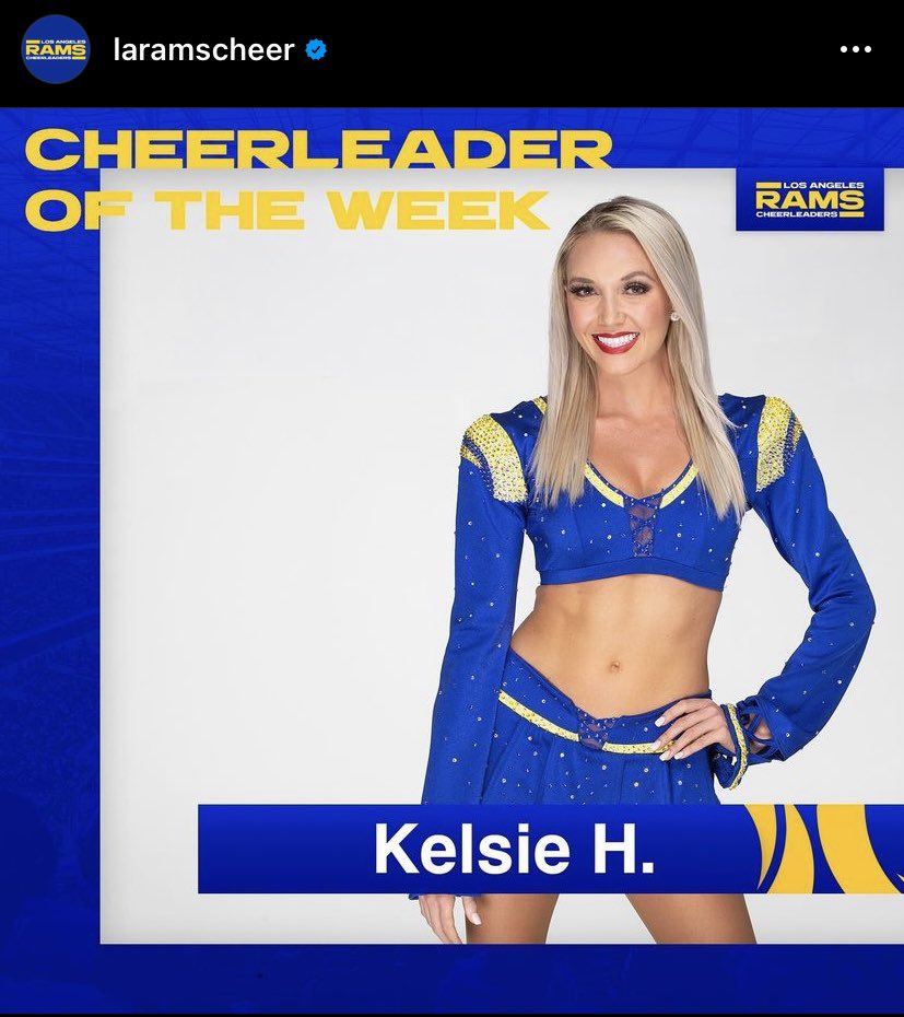 sharesaz's tweet photo. My beautiful girl!💙💛 #LARams #laramscheer #ramily https://t.co/QeA4tO7Fij