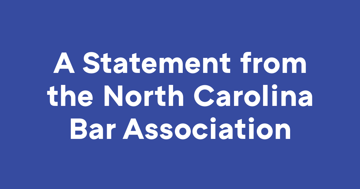 NCBAorg's tweet photo. The North Carolina Bar Association condemns the attack upon and invasion of Ukraine by the Russian Federation, and the Association stands with the good people of Ukraine as they defend their homes and freedom. https://t.co/m9tpZeNap4