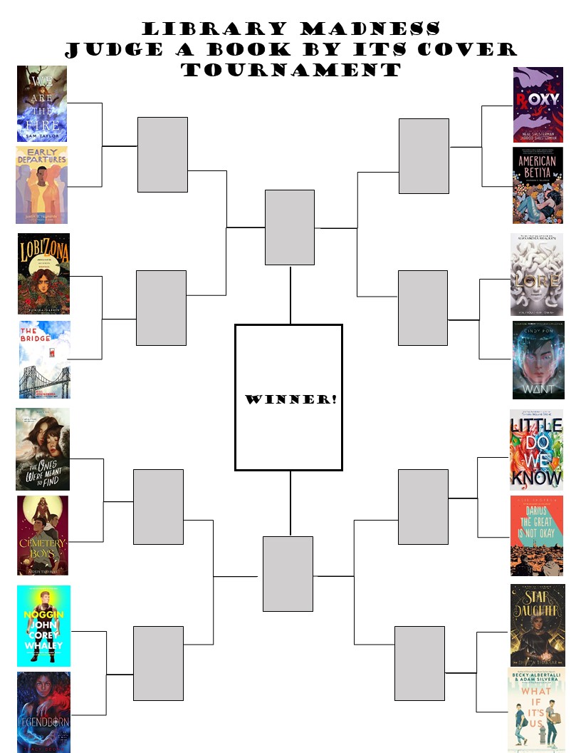 LibraryVphs's tweet photo. So excited to kick off our March Library Madness tournament- Judge A Book By Its Cover! Students can pick the best cover in the library and win prizes along the way!
#vphs #villaparkhs #villaparkhighschool https://t.co/w7WTAdZ2bK