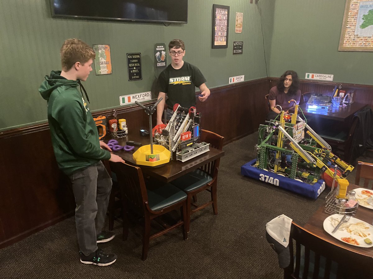 Storm_Robotics's tweet image. Busy day! 2 hours ago FRC 3740 and VEX 9210B were presenting and demonstrating in front of the SR Rotary. Now we are all loaded up and heading towards our Duluth Lake Superior Regional Competition. #GoStorm #stormnation #omgrobots #frc #vex #isd47