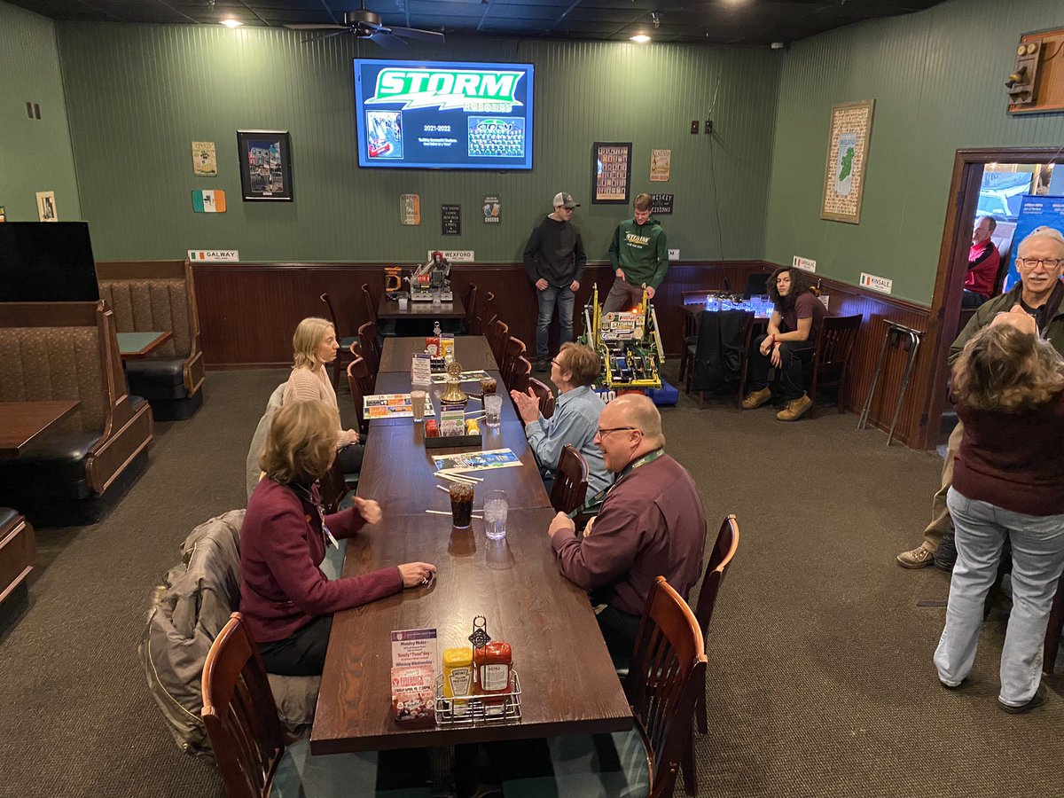 Storm_Robotics's tweet image. Busy day! 2 hours ago FRC 3740 and VEX 9210B were presenting and demonstrating in front of the SR Rotary. Now we are all loaded up and heading towards our Duluth Lake Superior Regional Competition. #GoStorm #stormnation #omgrobots #frc #vex #isd47