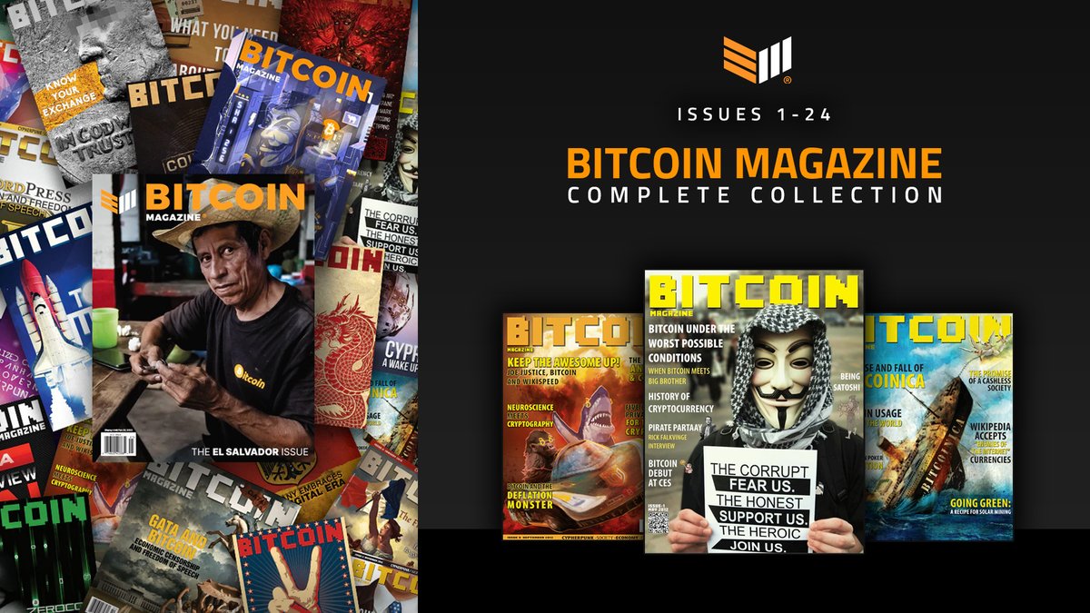Collect a piece of #Bitcoin history w/ our print magazines dating back as  early as 2012. These are the last remaining copies from our original print  runs. Grab your copy while they