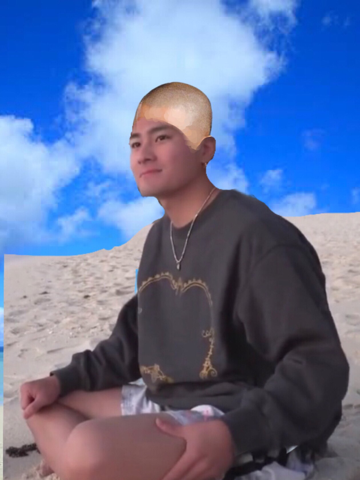 ちゃっち 慎太郎が坊主 って思ったけどこうやって合成して背景海っぽくしたら案外イケてた 海の男 って感じして良き 元の顔がクッキリイケメンの坊主はありだな Mステが楽しみ Sixtones 森本慎太郎 T Co Rkg7eh6b7j Twitter