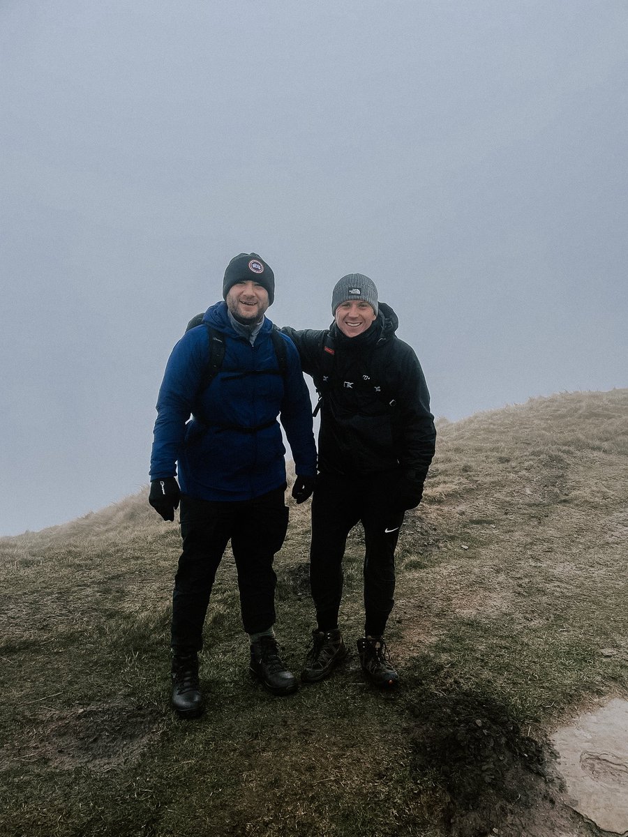 benraineydj's tweet photo. Great trip up the peak district with Teabag, 15km in the fog, 7am start… power fuel for the 🧠 #GoOnLad https://t.co/VI9Vt2FmNc