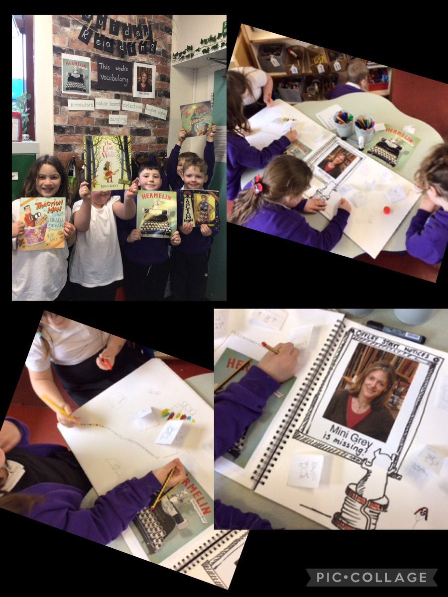 We are having a great week reading stories by the wonderful author/illustrator Mini Grey @Bonzetta1 Badgers were very keen to add her to our ‘Big Book of Authors’. The children each wrote tiny letters to Hermelin to decorate the page. @GrasmereAcademy @OpenUni_RfP @NTynesideTRG