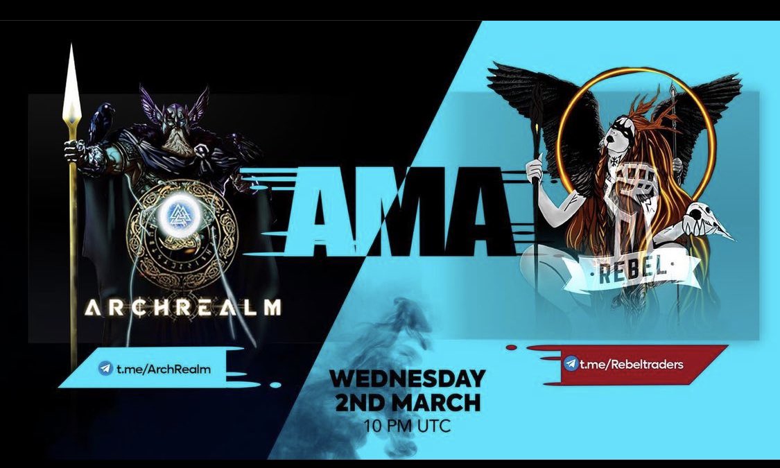 arch_realm's tweet photo. AMA announcement 🎉🎉🎉🎉
Rebel Traders are a known community of driven individuals focused on bringing amazing projects(like Archrealm)on board for investors to put their feet in,Questions will be answered ,Time is 10pm ,join https://t.co/1b4mQElLsc, #Archrealm #NFT #playtoearn https://t.co/hGrdxjplHR