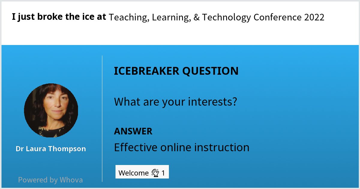 TechThompson's tweet image. Teaching, Learning, &amp;amp; Technology community is already beginning! #TLTCon22 - via #Whova