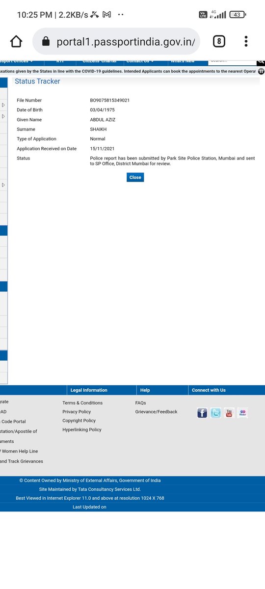 AzizSha74912349's tweet photo. It has been 4months now of police verification, I have been following up with authority @MumbaiPolice &amp; and the number provided by them but unable to get through inspite of repetitive calls. Request to speed up the process and inform. https://t.co/GXsQrFMcZ2