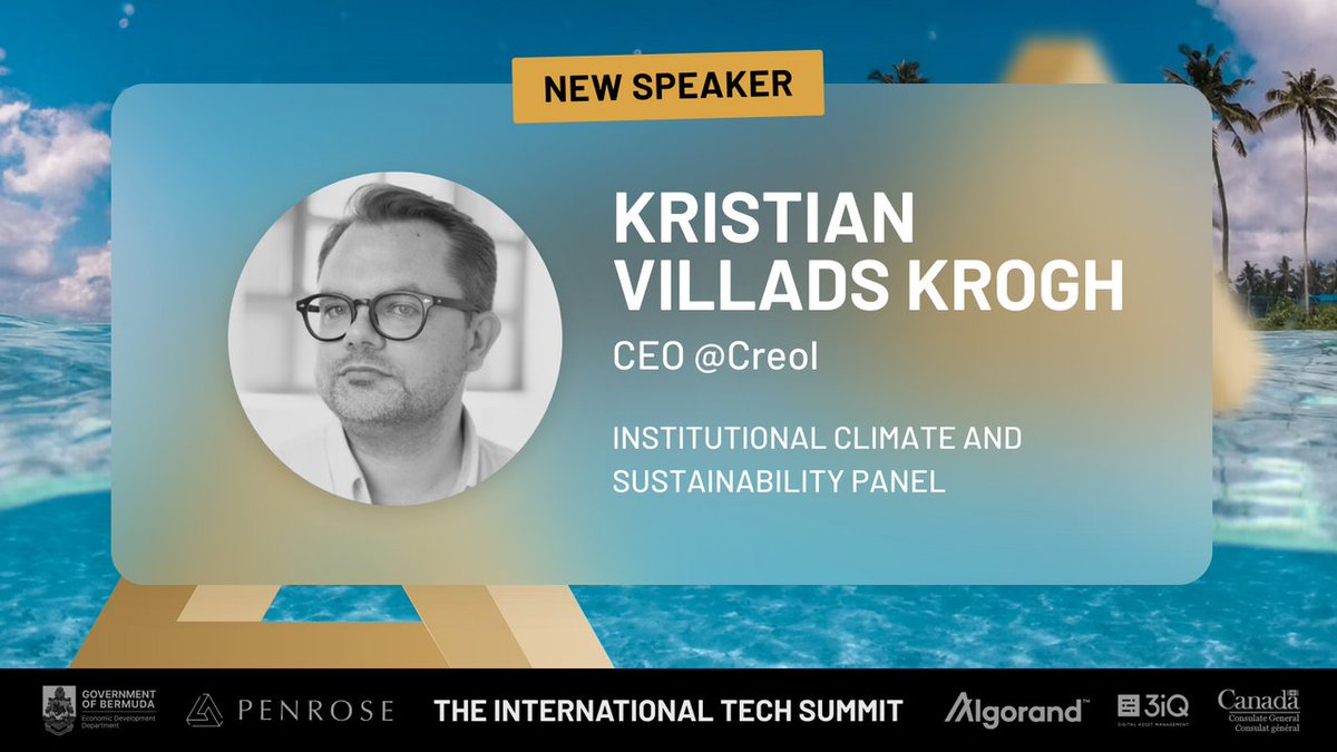 New #InternationalTechSummit Speaker Announcement: Kristian Krogh, the CEO of <a href="/CreolControl/">Creol</a>! 

Virtual tickets are free—grab yours today on the Hopin link below, or reach out directly to Penrose for an in-person ticket.

hopin.com/events/interna…