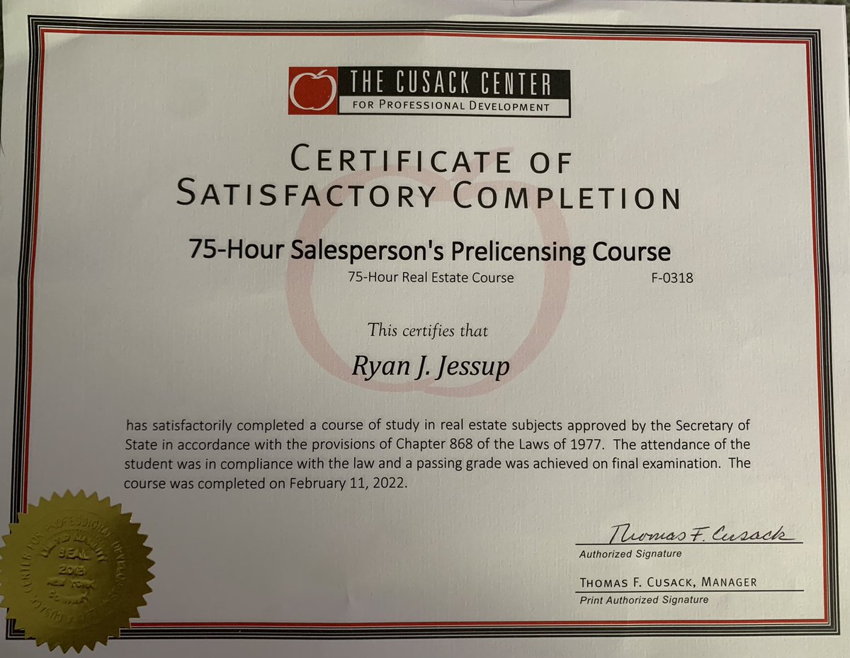 Realtor getting added to the resume ✅