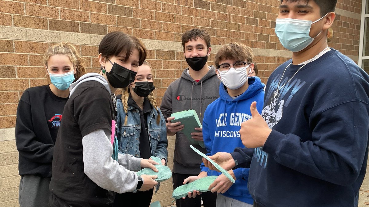 mrsbulman's tweet photo. #CLSForensics took advantage of today's warmer weather to process footwear casting evidence outdoors. #CLSengaged #STEM #STEMed #Forensics https://t.co/qXVph2elWX