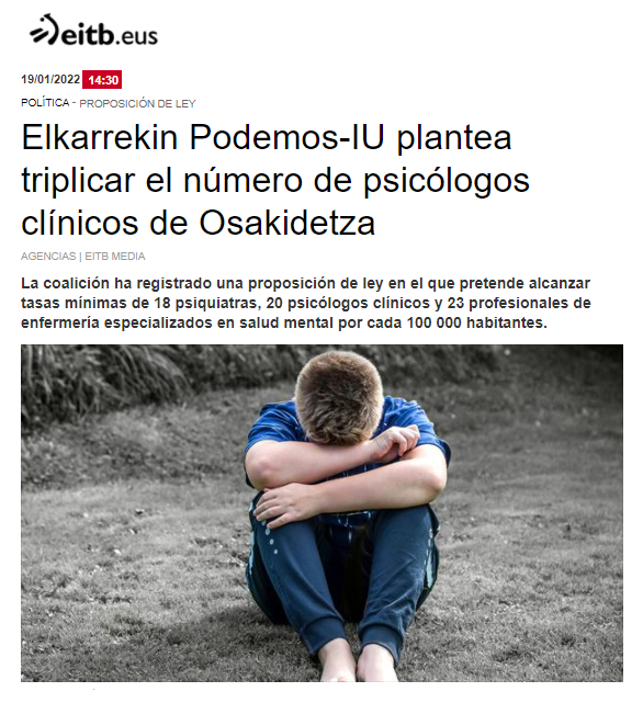 RamonFedz's tweet photo. #Euskadi 5,7 pc x 100 000 @MiGorrotxategi advirtió q es necesario actuar YA ante un problema q se está cronificando en la sociedad, alertó q la pandemia ha agudizado los problemas. Otras medidas de la PDL: infancia y adolescencia, violencia machista y salud mental en las empresas https://t.co/YMXLAY0FHT