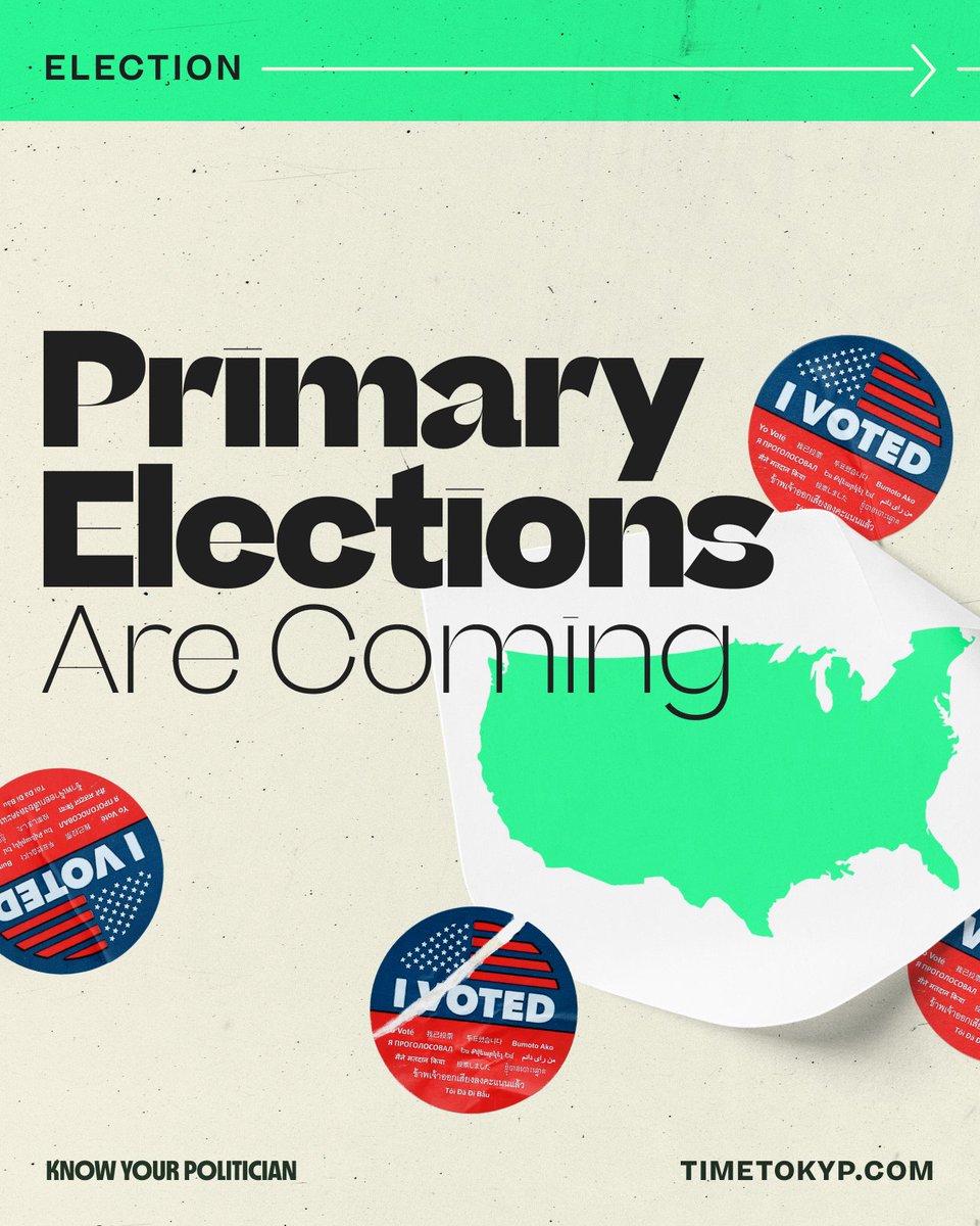 timetokyp's tweet photo. Get ready for Primary season! Know Your Politician is your source for getting ready to vote during your State Primary &amp; go to  2022 State Primary Election Dates and Filing Deadlines (https://t.co/FL7eP1S1Ra) #timetokyp #votetwitter #vote2022 #politics #blackownedbusiness #vote https://t.co/zCrBeRpwvw