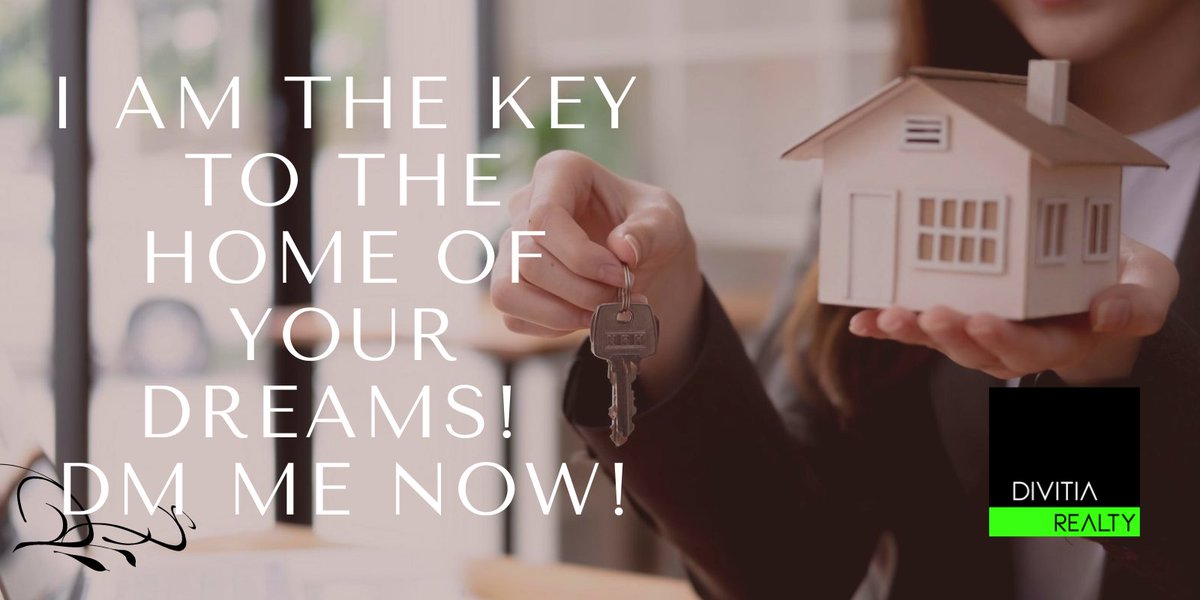 DivitiaRealty's tweet photo. I am the key to the home of your dreams! DM me now! https://t.co/Hd96Bnikne