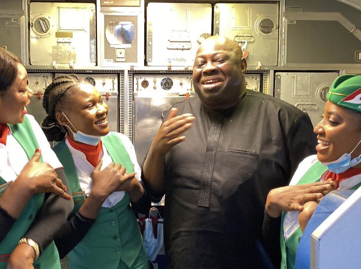 AzmanAir's tweet photo. “These AZMAN airline ladies made my flight from #Kaduna to #Lagos so special this afternoon. Warmest regards to you alI, I will fly AZMAN again, very courteous and dutiful”…
#AzmanAirExperience as shared by @DeleMomodu
It’s an honor to have you onboard Sir.
#LetsFlyAzmanAir https://t.co/n1xeCbAuYV