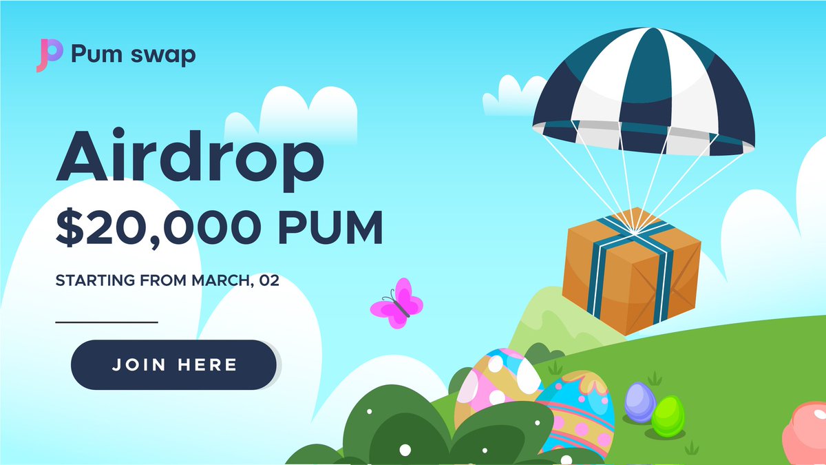 🔥 Pumswap airdrop round 2 is live now...

🎉 Total reward for airdrop: $20,000 worth of PUM &amp; $500 USDT.
👥 Top 50 referrers will get $10 USDT each.

Use this telegram bot for airdrop: t.me/pumswap_airdro…

🗓 Airdrop End: 15 March 2022
🗓 Airdrop Distribution: 15 April 2022
