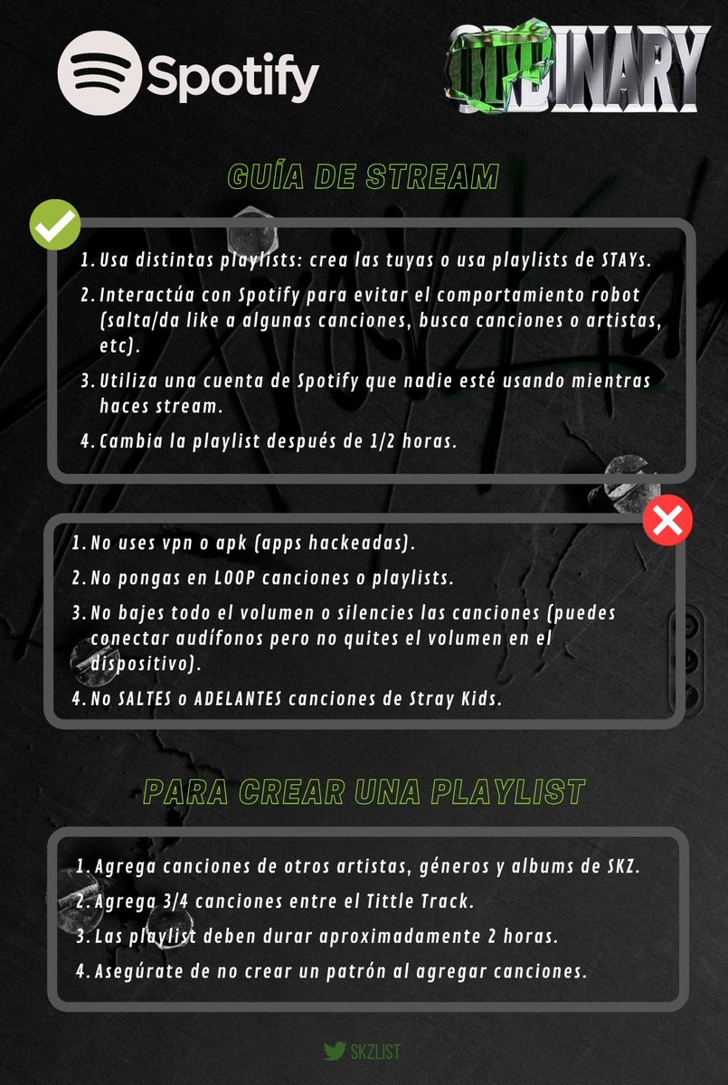 skzlist's tweet photo. ↳ Guide to stream and create a playlist on Spotify: 
[ENG / ESP]

🖇️ Pre-save: https://t.co/k7nttzAmdj
@Stray_Kids #StrayKids #스트레이키즈 
#ODDINARY #StrayKidsComeback https://t.co/S6JJVQYQ4a