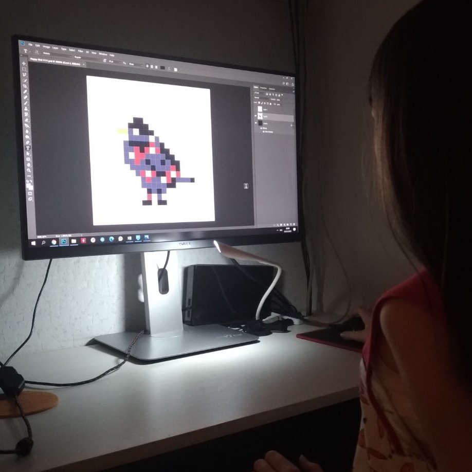 Happybird2010's tweet photo. Hello guys🖐️How are You? Still fell myself sick😳. Did another my Happy Bird🐦. Hard to connect to twitter from my country🙄#nft #nftcreator #pixelart #oneworldonebird #NFTs #NFTProject #NFTCommunity https://t.co/6hT9LUwvzA