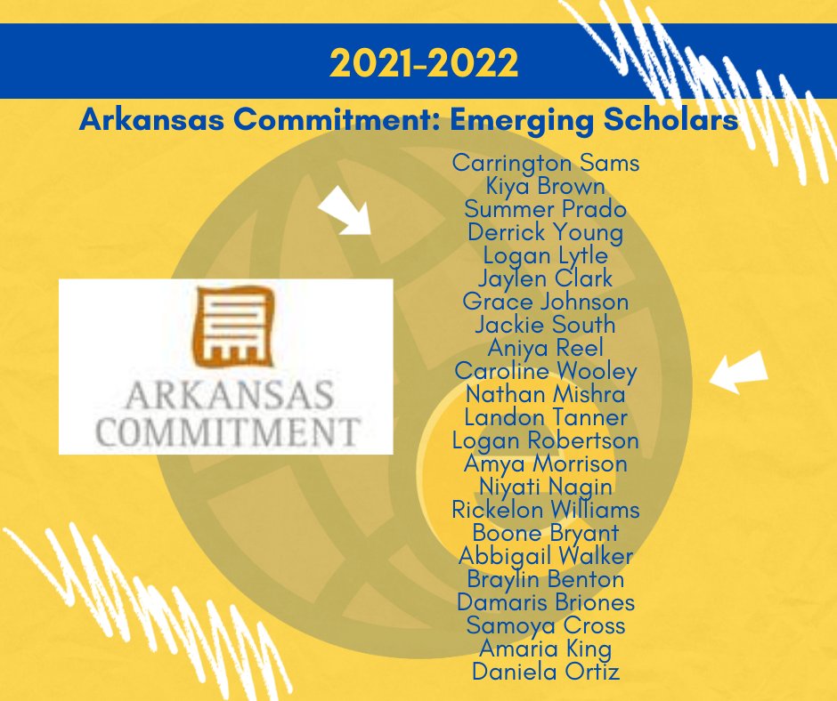 Check out this week's Student Shoutout - the first cohort of Emerging Scholars for Arkansas Commitment! Read more by scrolling to the News on our homepage or check out the post on our Facebook page!