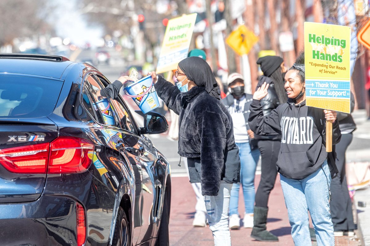 HowardU's tweet photo. Thank you to our many donors who supported our @HUASB Bison over the weekend during the 2022 @whurfm Helping Hands Radiothon! With your help over $100,000 was raised to support our students as they utilize their spring break next week to volunteer across the country. https://t.co/kK7KyN2SFq