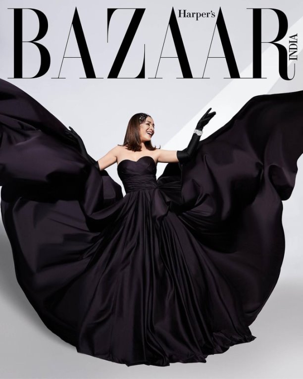 desixslays's tweet photo. Madhuri Dixit on the cover of Harper's Bazaar India https://t.co/NGCkD8AlhP