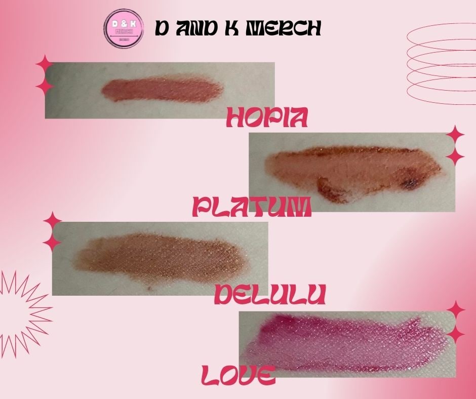 dandkmerch's tweet photo. D&K Liptint
Price : 80 pesos each
Price : 500/ set (7 pcs)
set comes with pouch and box
#DonKiss | #DonKissFam
#DandKMerch https://t.co/9ibV45t5v2