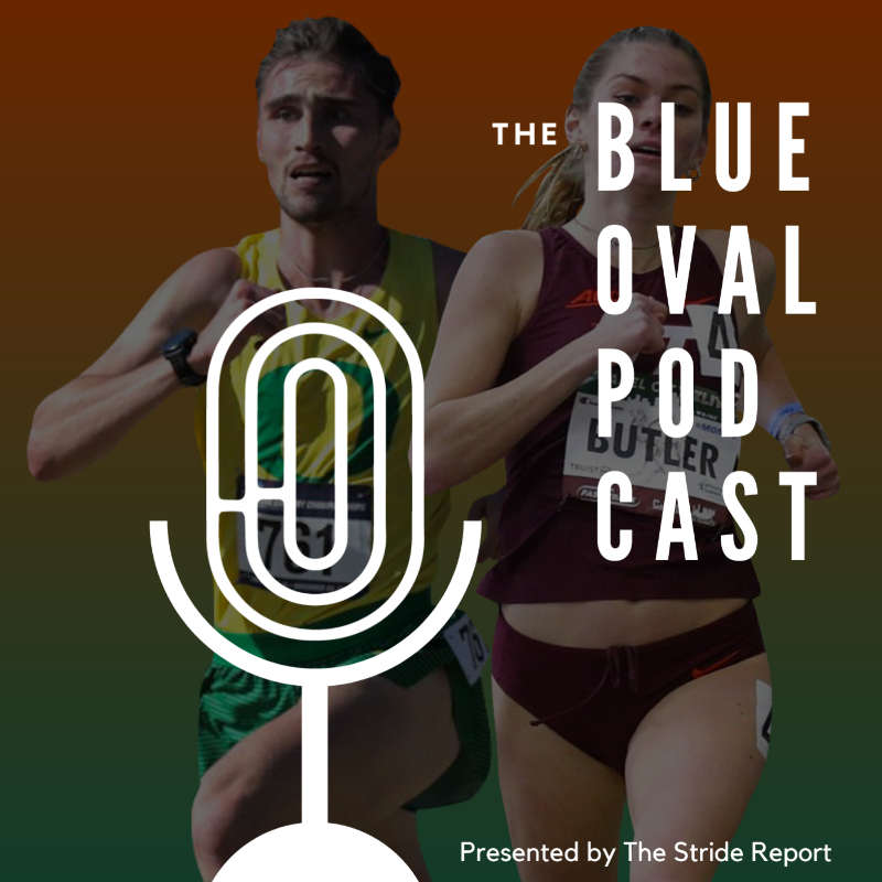 TheStrideReport's tweet photo. We've got a new episode of the Blue Oval Podcast now up that is over one hour long!

Between the wild thrills of conference weekend, national qualifying spots that were on the line and elite-level results, there was PLENTY to talk about...