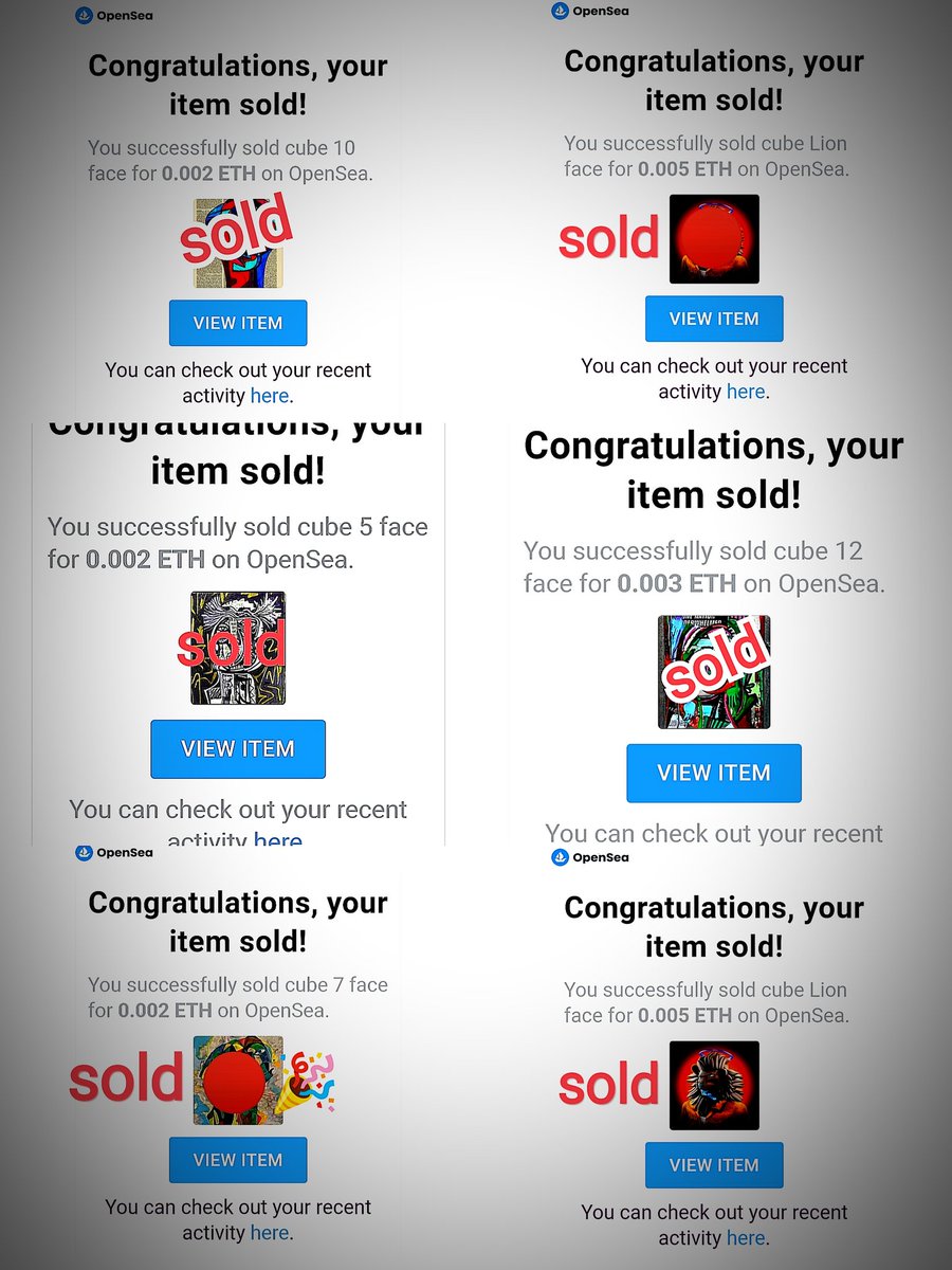 sh_nftart's tweet image. My 8 nft sold 🔴🥳🥳🔴
Please check my another nfts in opensea from collection cube for face 💓
No gas fee 🎉💖
opensea.io/assets/matic/0…
#nft #NFTCommunity #NoWarInUkraine #opensea @opensea