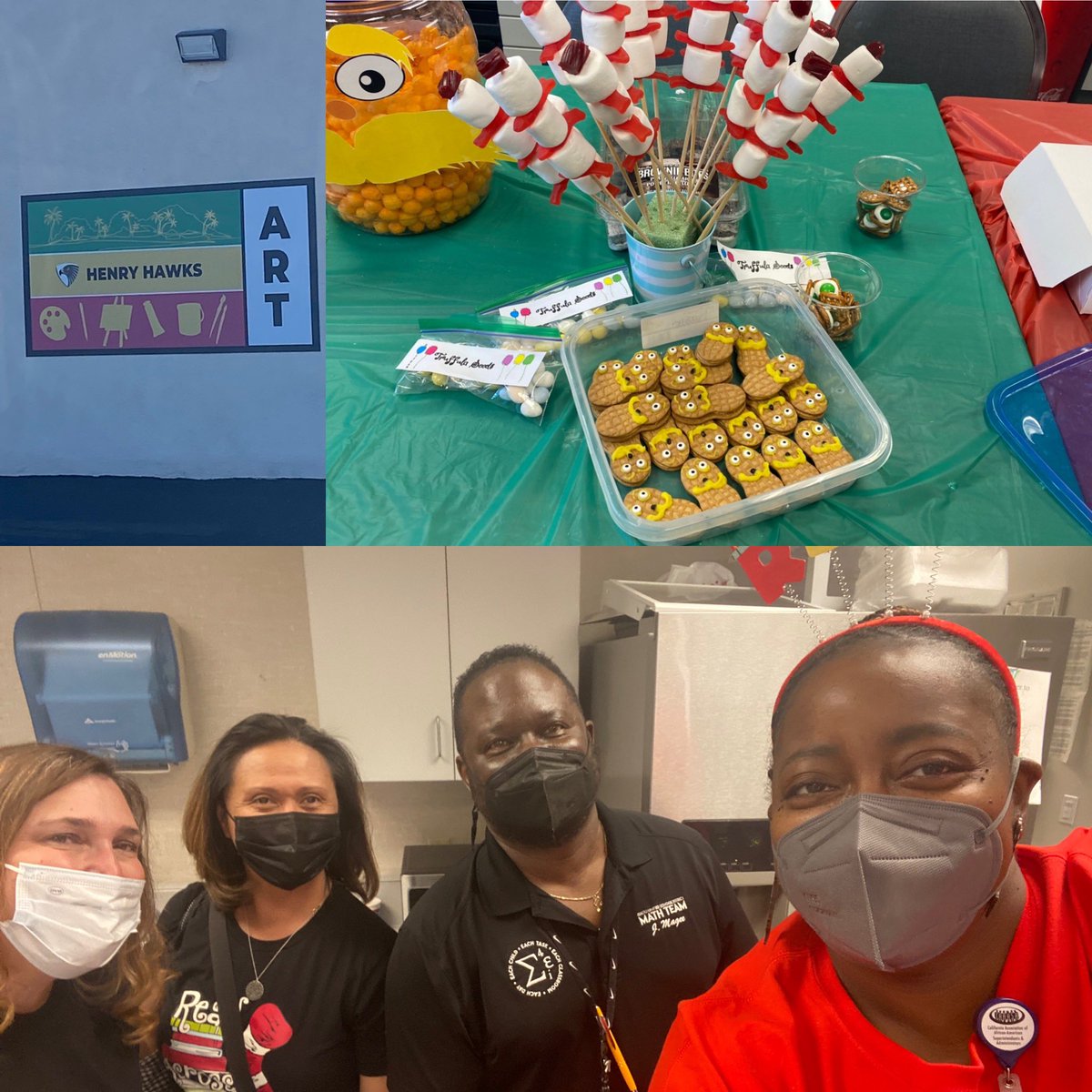 #ReadAcrossAmericaDay 📚📚Teachers &amp; Counselor on Special Assignment promoting literacy. #HenryElementary is the first stop for today. The students were so engaged in the story “Oh The Things You Can Do That Are Good For You”.☺️🤗