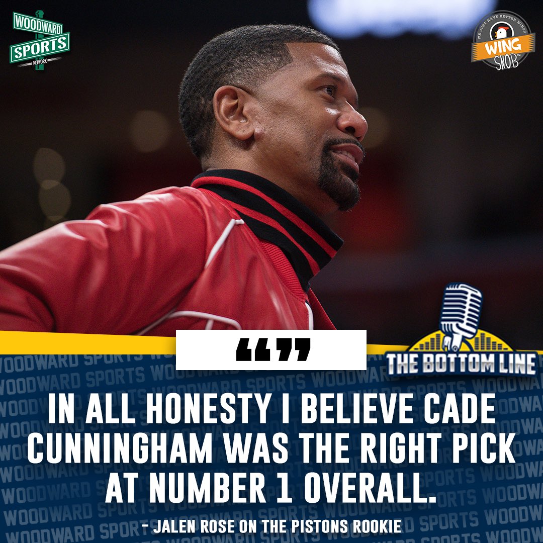 woodwardsports's tweet image. Cade Cunningham has the @JalenRose approval. #Pistons