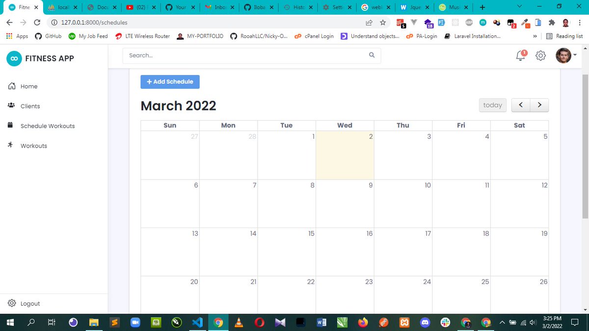 EmekaIloba's tweet image. Laravel plus full calendar..can&apos;t wait to unveil this project #javascriptjobs #php #Laravel