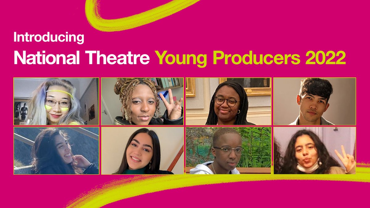 NationalTheatre's tweet photo. Introducing our '22 Young Producers 🎉 Sola Adeaga, Hannah Ali, Harry Brew-Graves, Phoebe Constantine, Sidal Kekilli, Justin Kendal-Sadiq, Gabrielle Olowe and Ariadne Suo.

Their live and digital events takeover from 18 Mar, inspired by #OurGeneration, is about being young today. https://t.co/UDR4r8jrbR