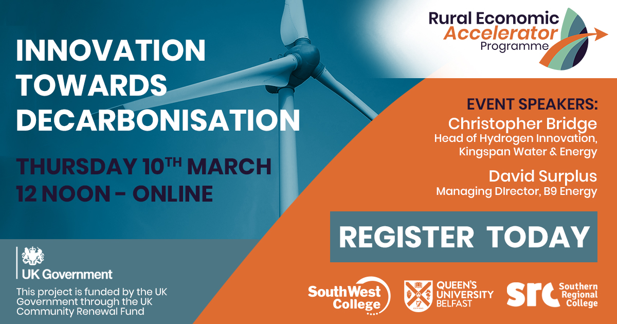 Discover how your business can move towards a low-carbon future through strategic Research & Innovation support for decarbonisation at our Innovation Towards Decarbonisation webinar. 🗓️ Thursday 10th March ⏰ 12 Noon Register Today 👉 eventbrite.co.uk/e/276850195387