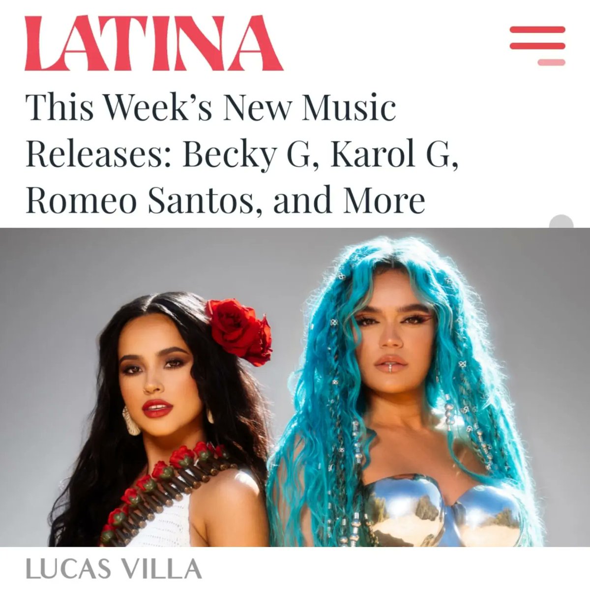 For my @latina debut I wrote about a few of my favorite new releases by @iambeckyg, @karolg, @rauwalejandro, @dannocean, @nattinatasha, @GOYOCQT, @MariaBecerra22 & more 🎧 latina.com/this-weeks-new…