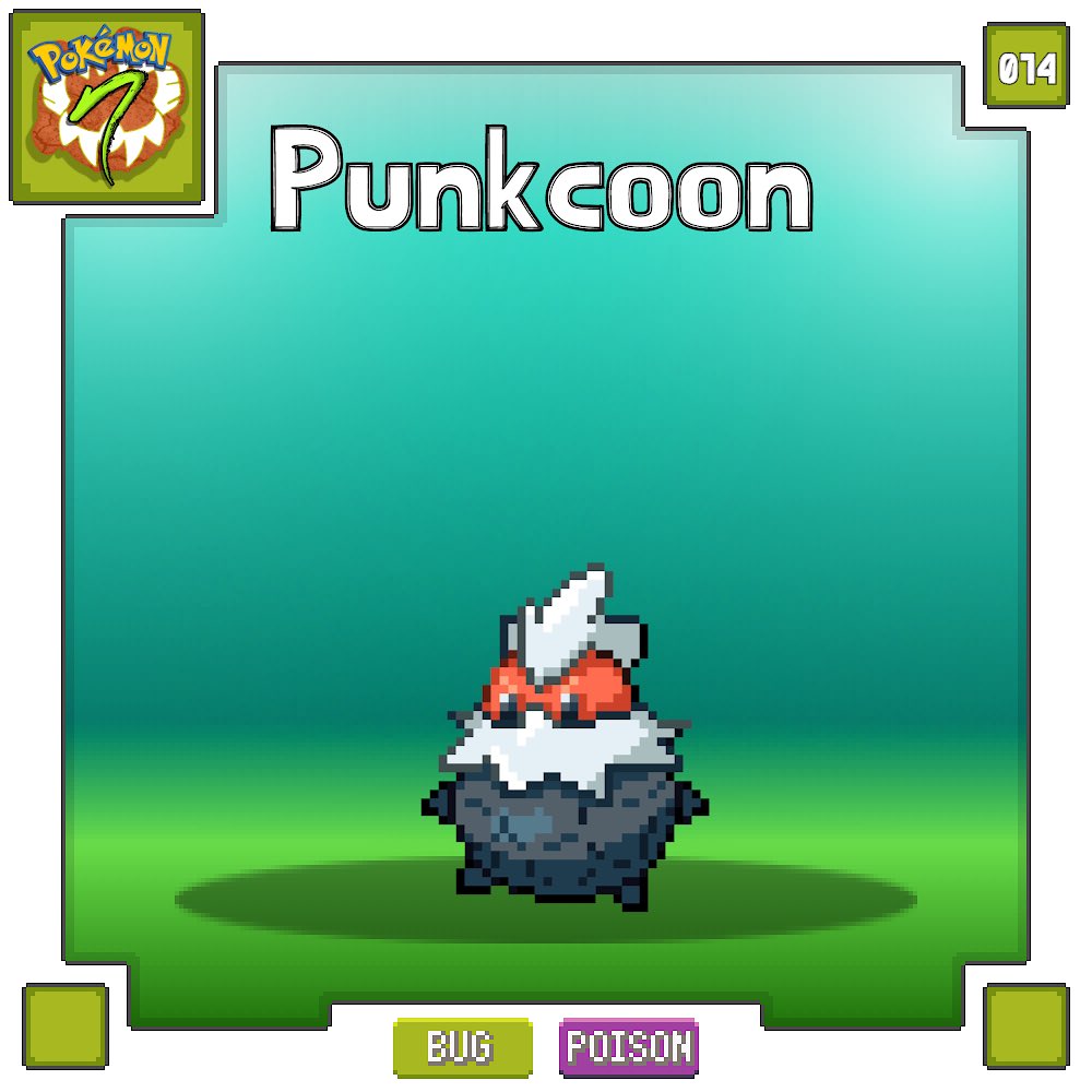 PokemonNatura's tweet photo. 014 - PUNKCOON

La personalidad quisquillosa de Punkcoon hace que sea increíblemente difícil de estudiar, gritará e intentará atacar brutalmente a cualquiera que se acerque demasiado. La mayoría de los profesores lo dejan en paz.

Diseño: @Francisco_ho27 https://t.co/uGP5uYJalR