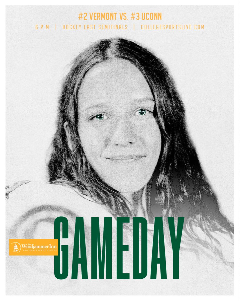 BIGGEST home game in program history tonight at 6 p.m.

It's the tenth-ranked Catamounts & UConn for a berth in the Hockey East Championship!

Kids 12 and under are free with a hockey jersey on, @uvmvermont students just show your CatCard.

Let's do this, we NEED you!
#WinTheDay