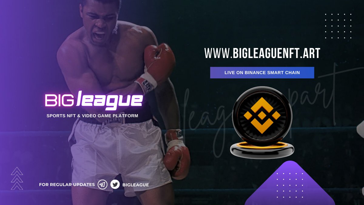 🛠The NFT platform from #BigLeague runs on Binance Smart Chain!

Forget about high minting fees!
🏇 It's fast 🪁 It's cheap 🎽 It's safe

⭐️Own or Sell your unique NFTs at - BigleagueNFT.art